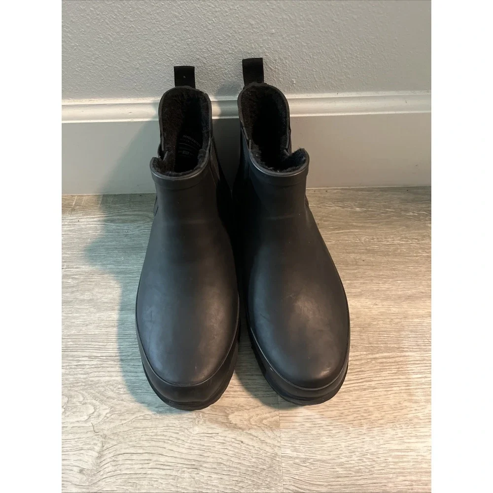 Chooka Everyday Neoprene Ankle Rain Boot Black